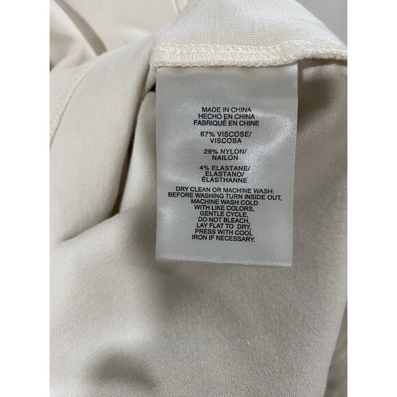 jones new york beige serenity knit v-neck dolman tee size S - Picture 6 of 8